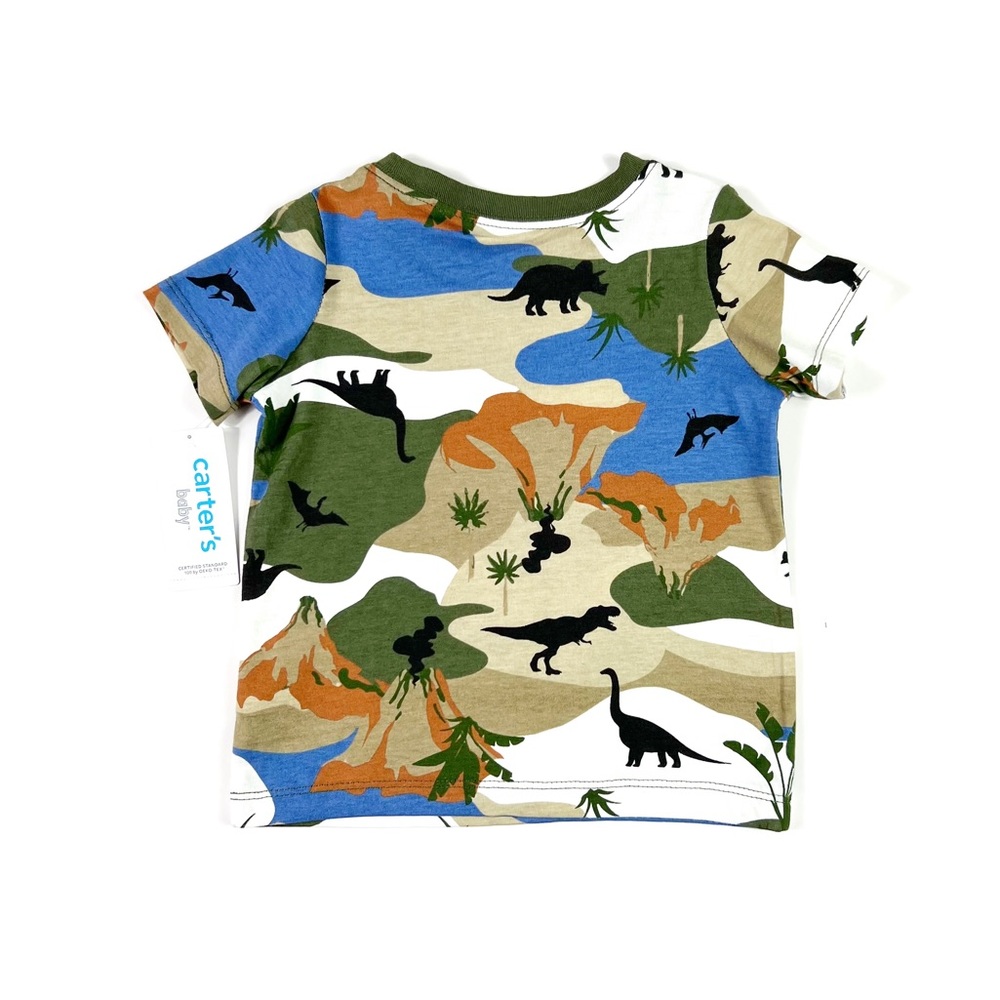 NEW Carters Boys 18M Short Sleeve Dinosaur Shirt